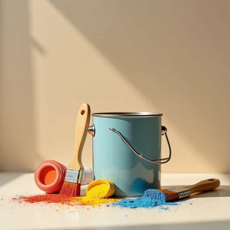 Materiais para o acabamento de um cesto de jornal.