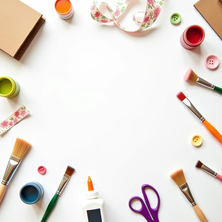 Materiais reutilizados e elementos decorativos para criar porta-retratos de papelão