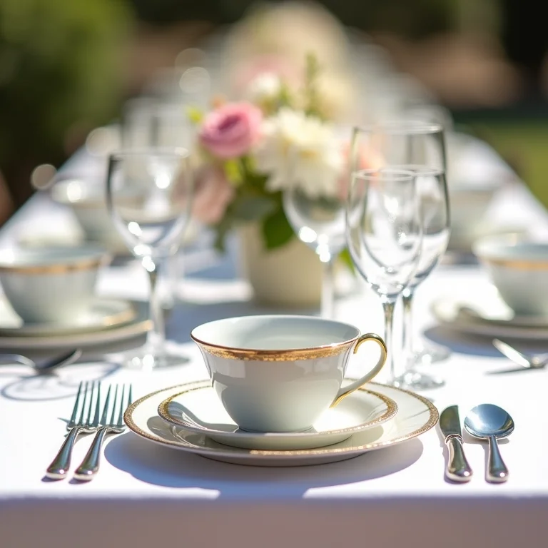 Mesa de festa de 15 anos com decoração clássica e elegante