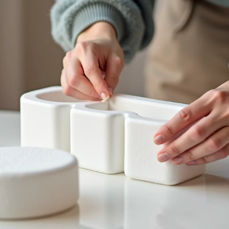 Montando a estrutura base de um organizador de maquiagem de isopor DIY