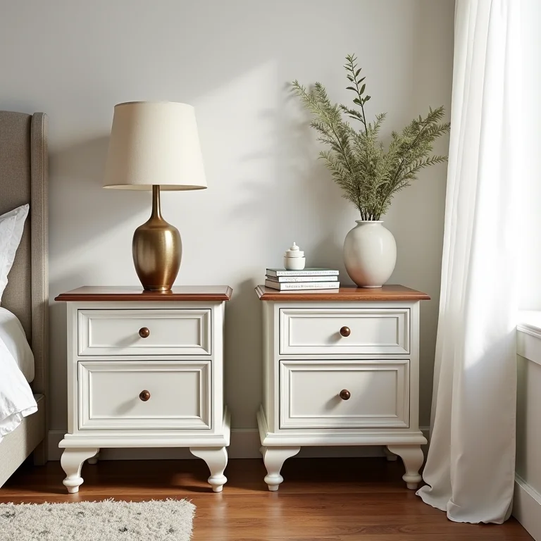 Móveis funcionais e repaginados para quarto de casal