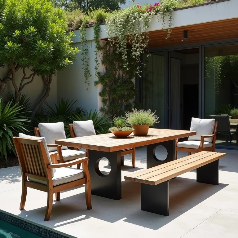 Móveis práticos e duráveis para área de lazer