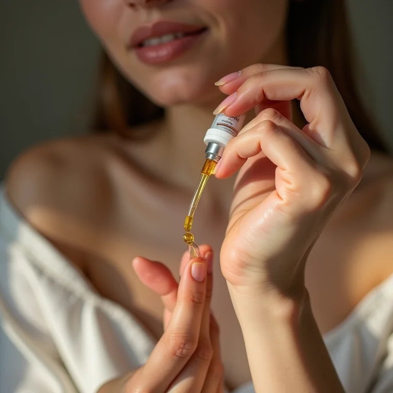 Mulher branca hidratando as cutículas