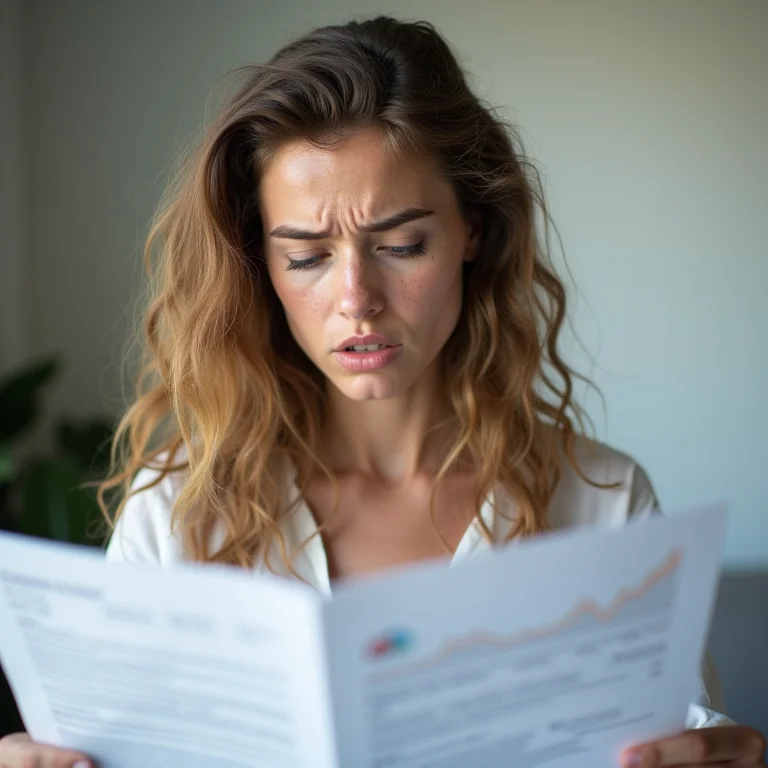 Mulher branca preocupada com impactos da substituição tributária