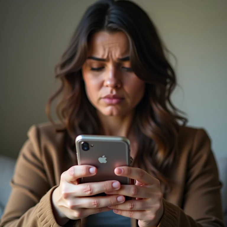 Mulher frustrada com rastreamento