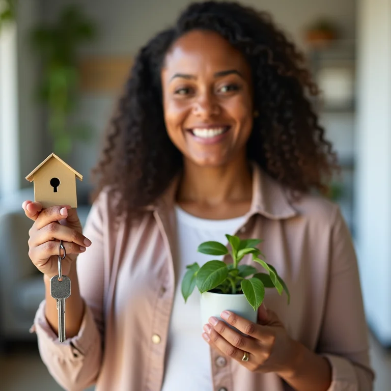 Mulher gorda comemorando o saque do FGTS