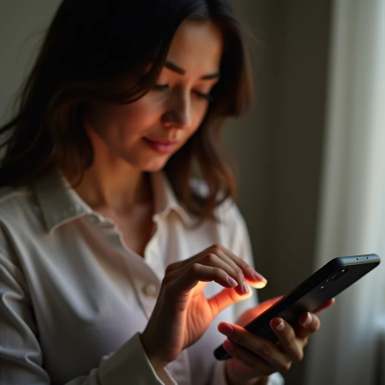 Mulher latina escolhendo nome de usuário do Gmail