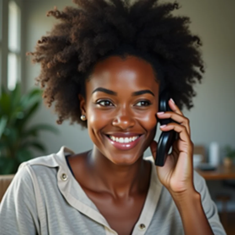 Mulher latina pedindo desculpas ao telefone.