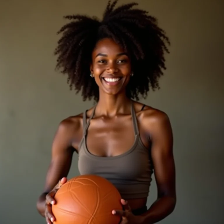 Mulher negra jogando boliche