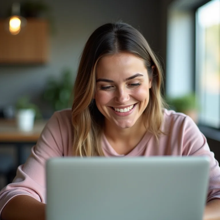 Mulher plus-size comparando opções de envio