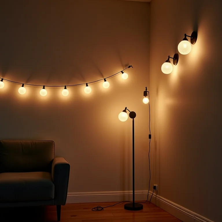 Opções de iluminação para salas pequenas