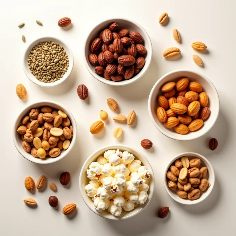 Opções de snacks salgados para levar em viagens