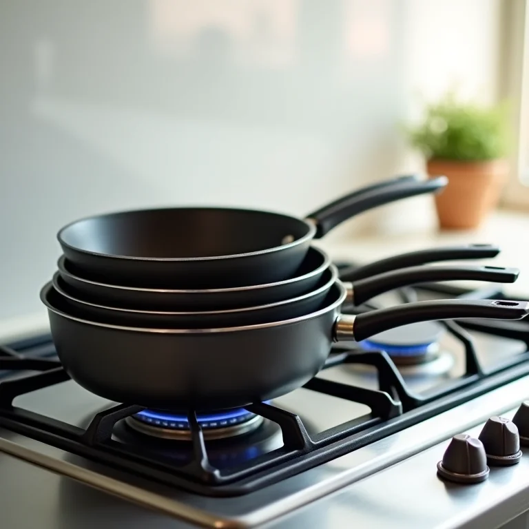 Panelas de diferentes tamanhos, dica de economia de gás