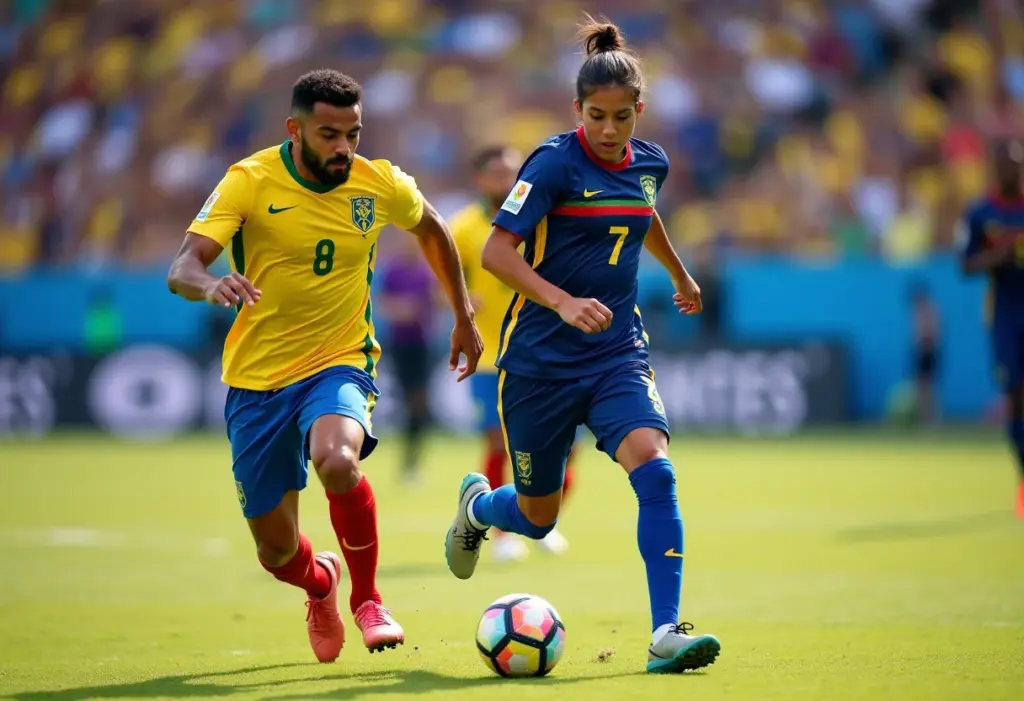 Partida de peteca competitiva no Brasil.