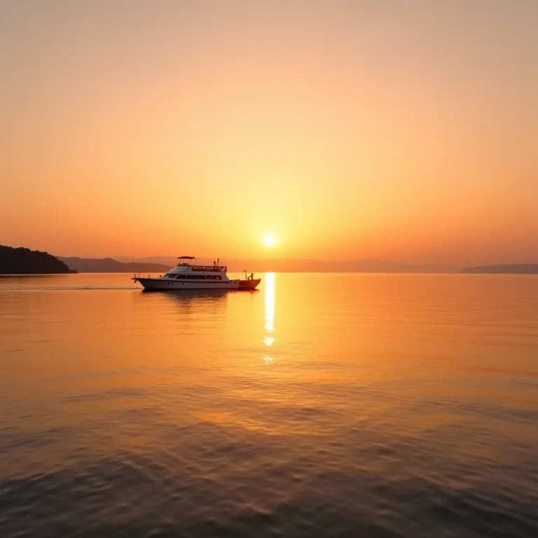 Passeio de barco no Guaíba ao pôr do sol