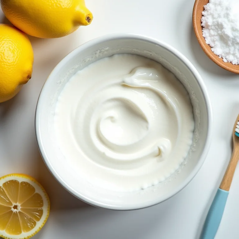 Pasta de bicarbonato e água para limpeza