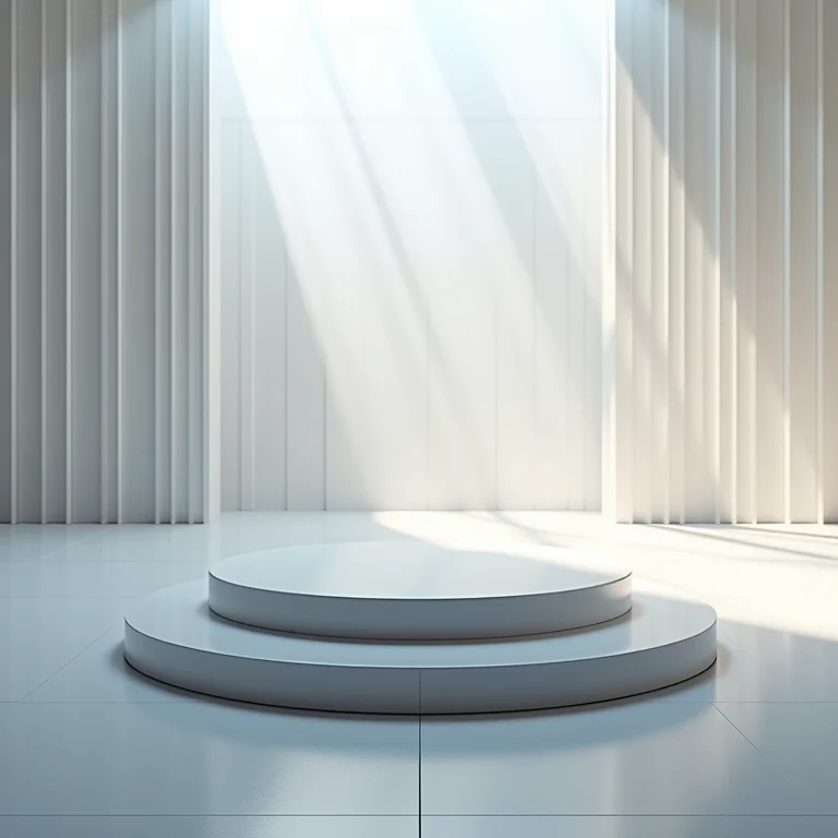 Pódio olímpico vazio durante os jogos de Moscou.