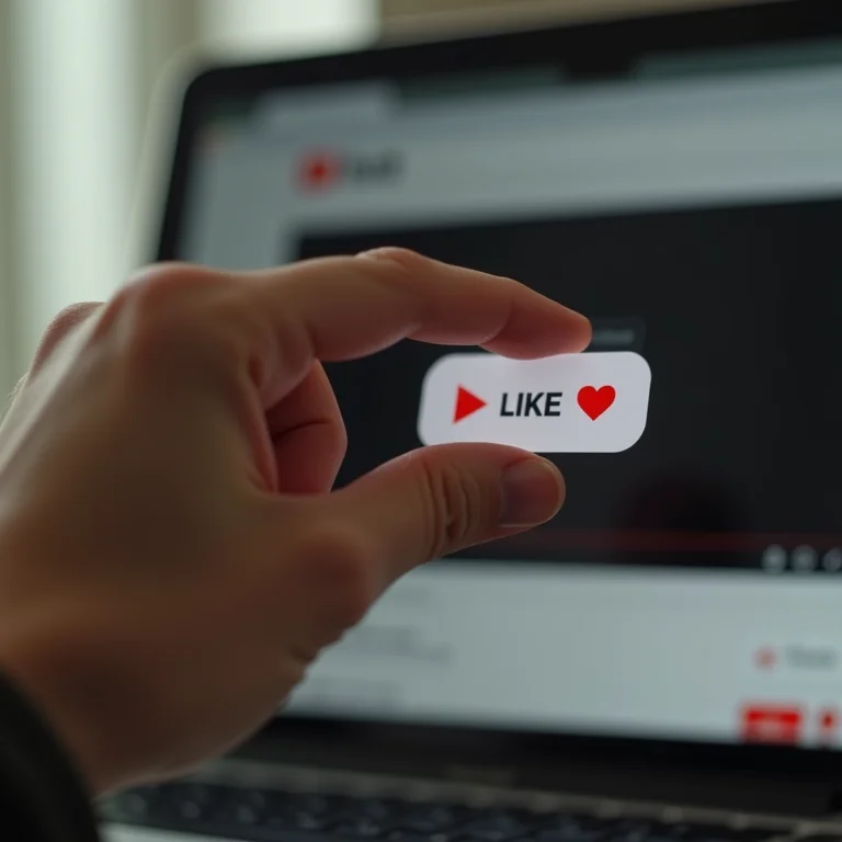 Polegares para cima e para baixo no Youtube