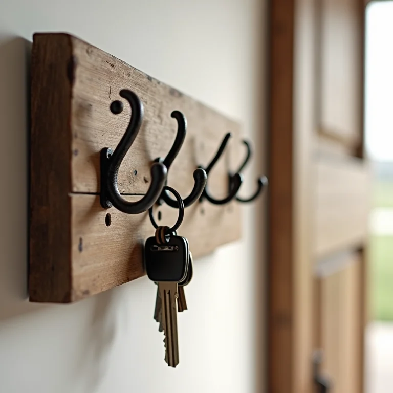 Porta chaves rústico feito com paletes