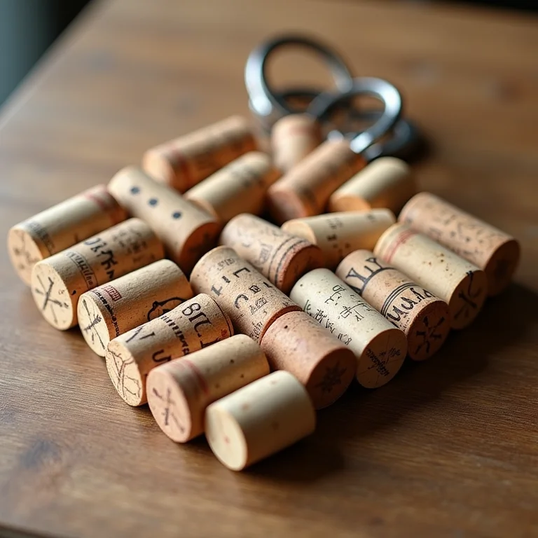 Porta-chaves sustentável feito com rolhas de cortiça