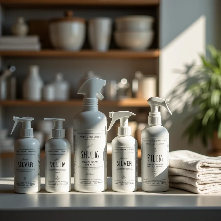 Produtos específicos para limpeza de prata