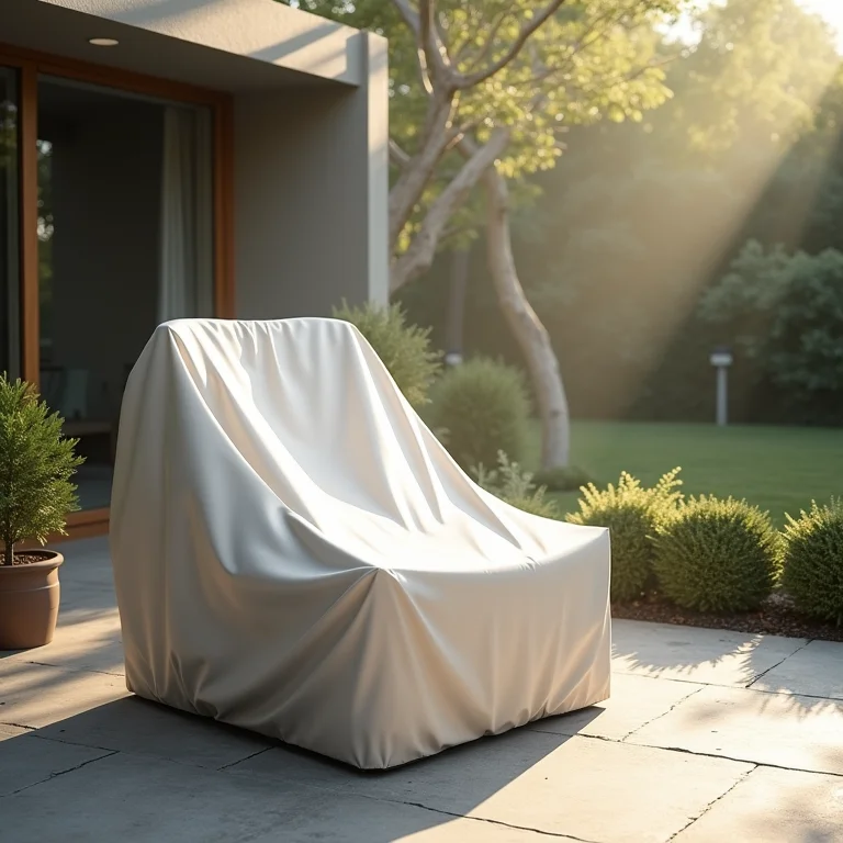 Proteção contra sol e umidade para móveis de pneu