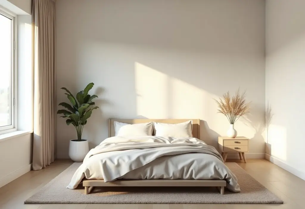 Quarto de casal simples e aconchegante