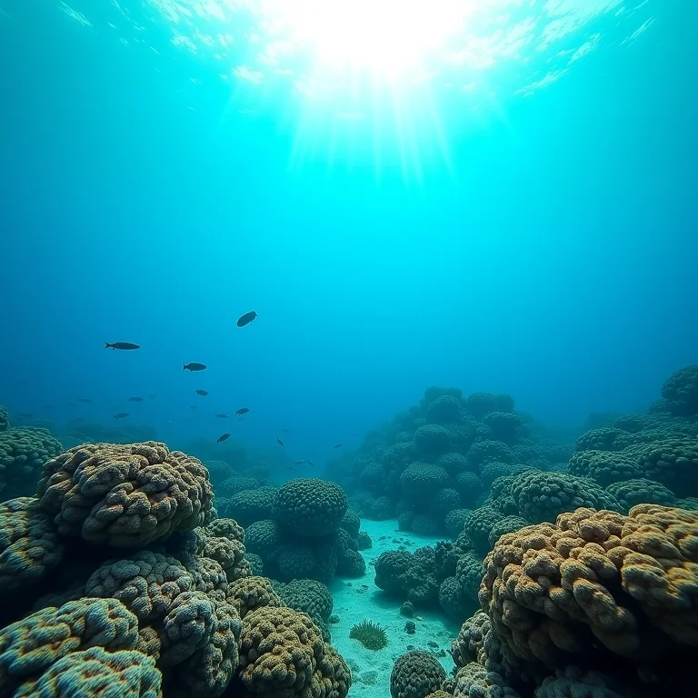 Recifes de corais preservados nas Ilhas Corn, Nicarágua.