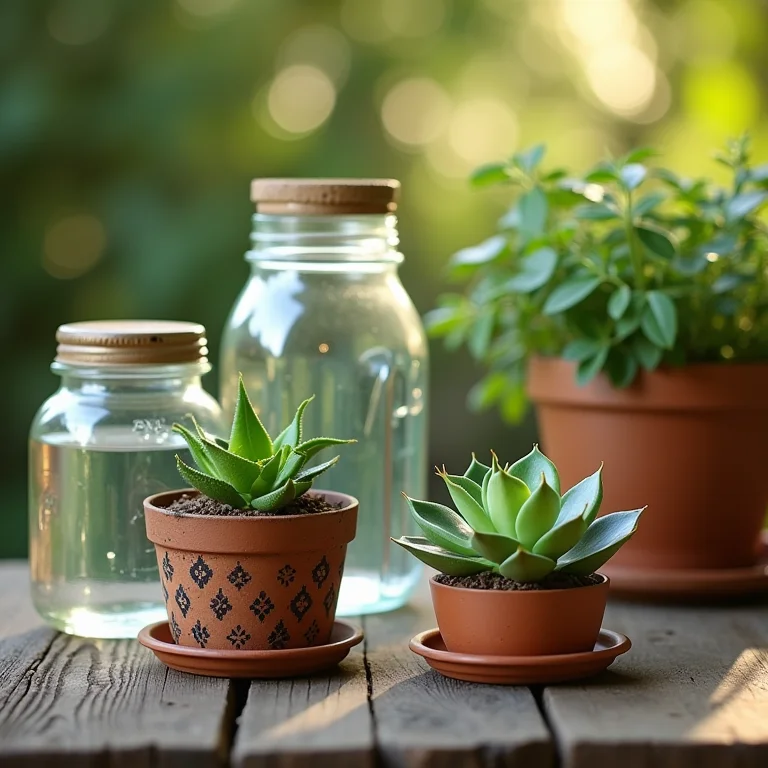Recipientes para sistema de autoirrigação