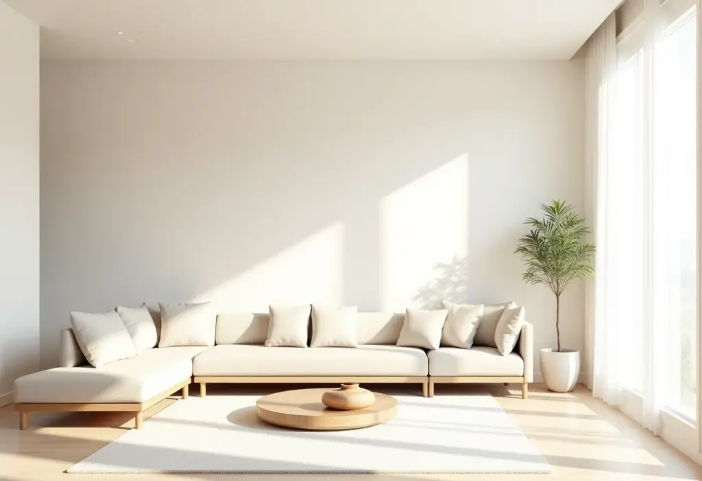 Sala pequena decorada com soluções inteligentes para otimizar o espaço