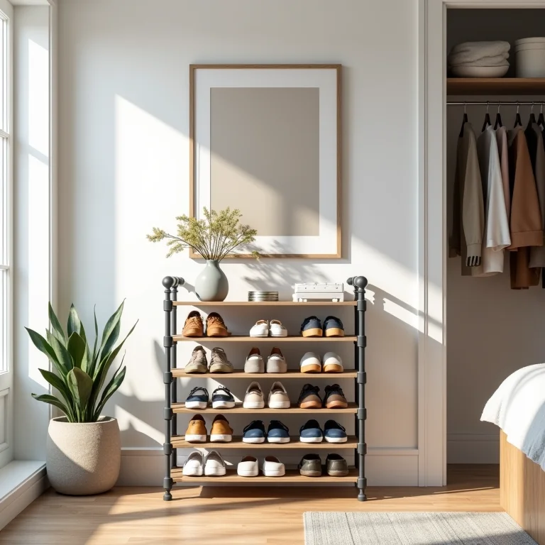 Sapateira de cano PVC em diferentes locais da casa.