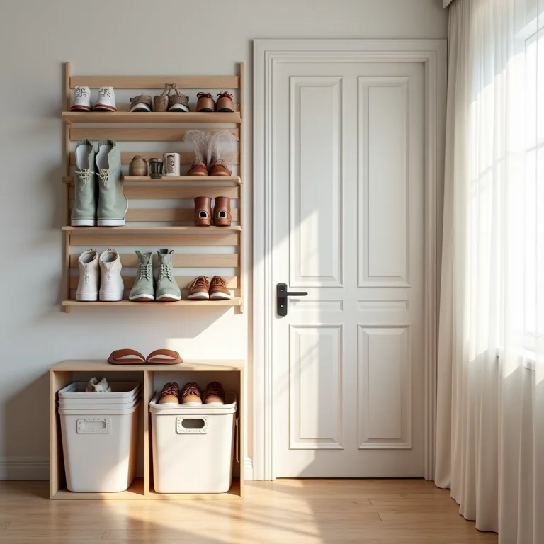 Soluções criativas para armazenar sapatos