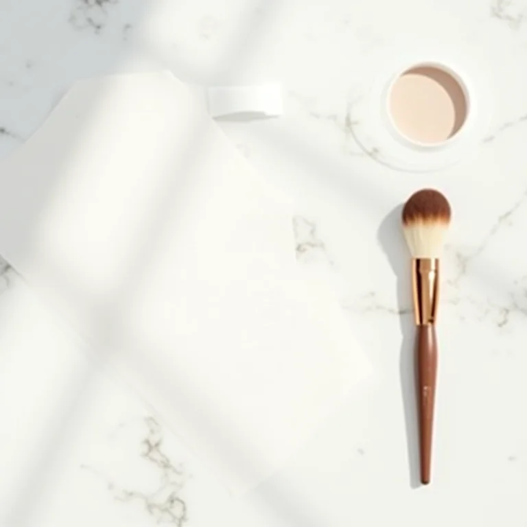 Spray fixador, lenços removedores de oleosidade e pincel de pó para finalização da maquiagem