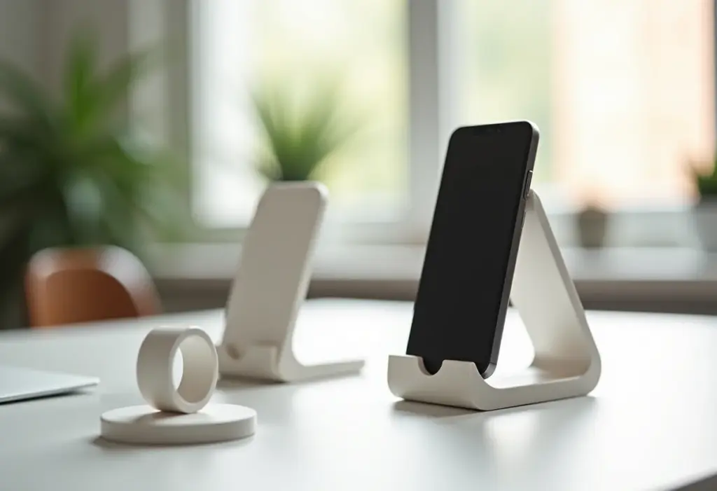 Suporte de celular de isopor DIY