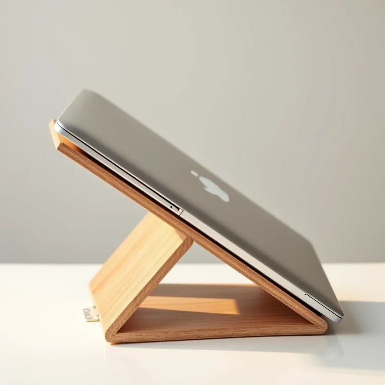 Suportes de notebook feitos de diferentes materiais