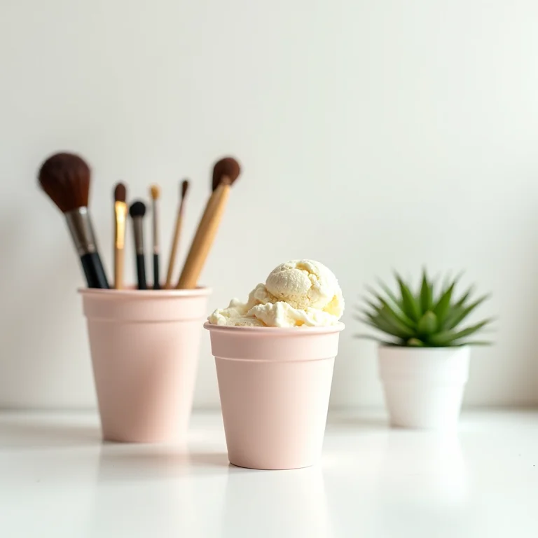 Sustentabilidade e reutilização criativa de potes de sorvete