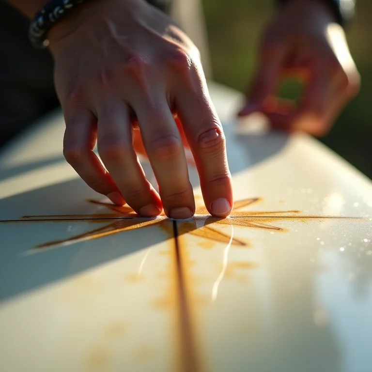 Técnica de aplicação da parafina em padrão cruzado