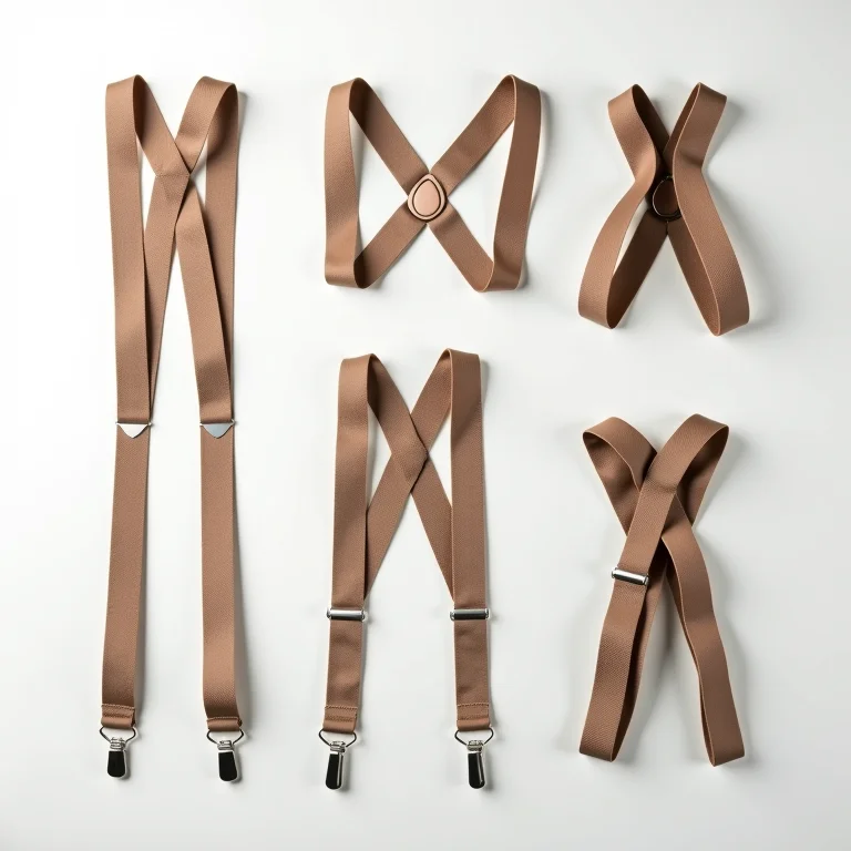 Técnicas de dobra para suspensórios