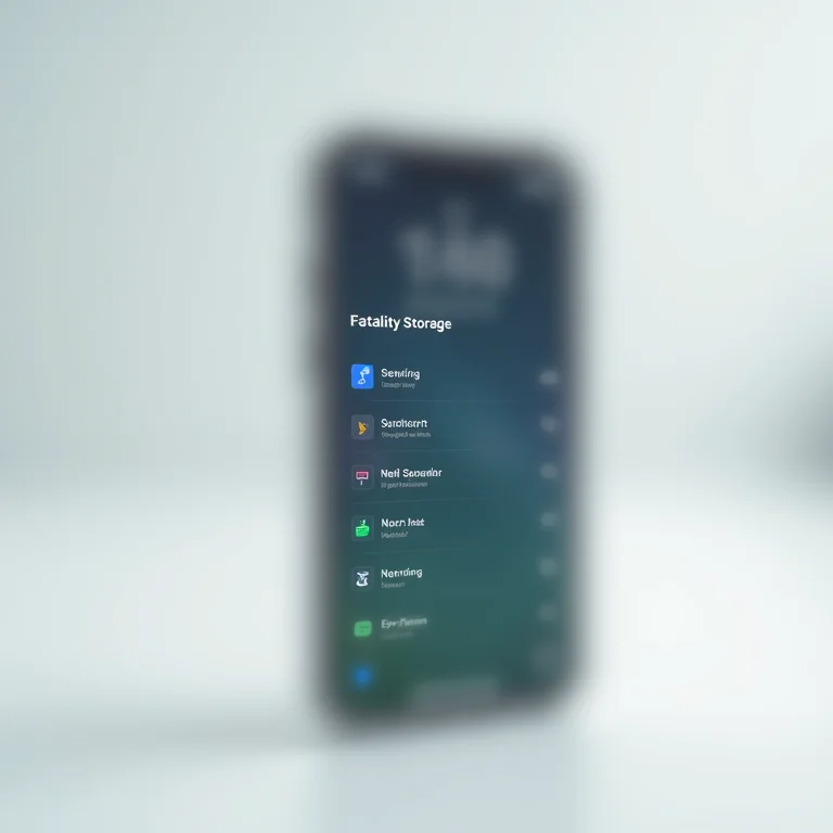 Tela de celular mostrando espaço de armazenamento disponível