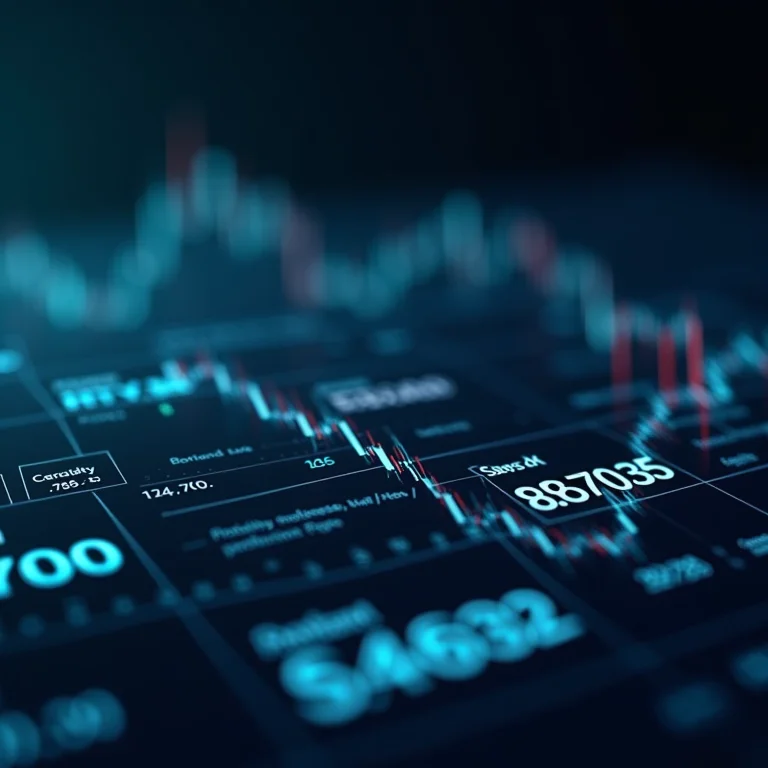 Telas com cotações da bolsa de valores.