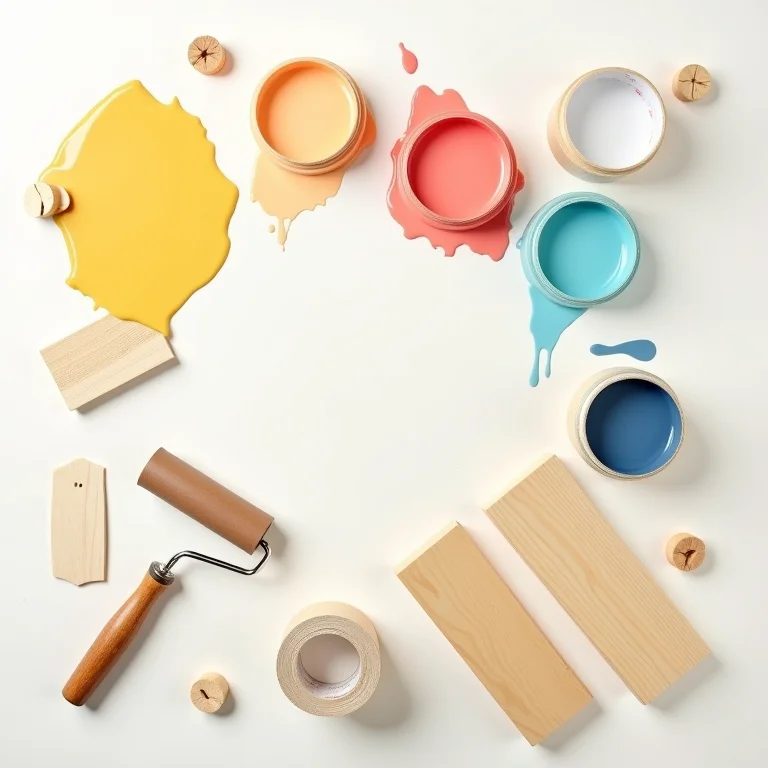 Tintas acrílicas para madeira.