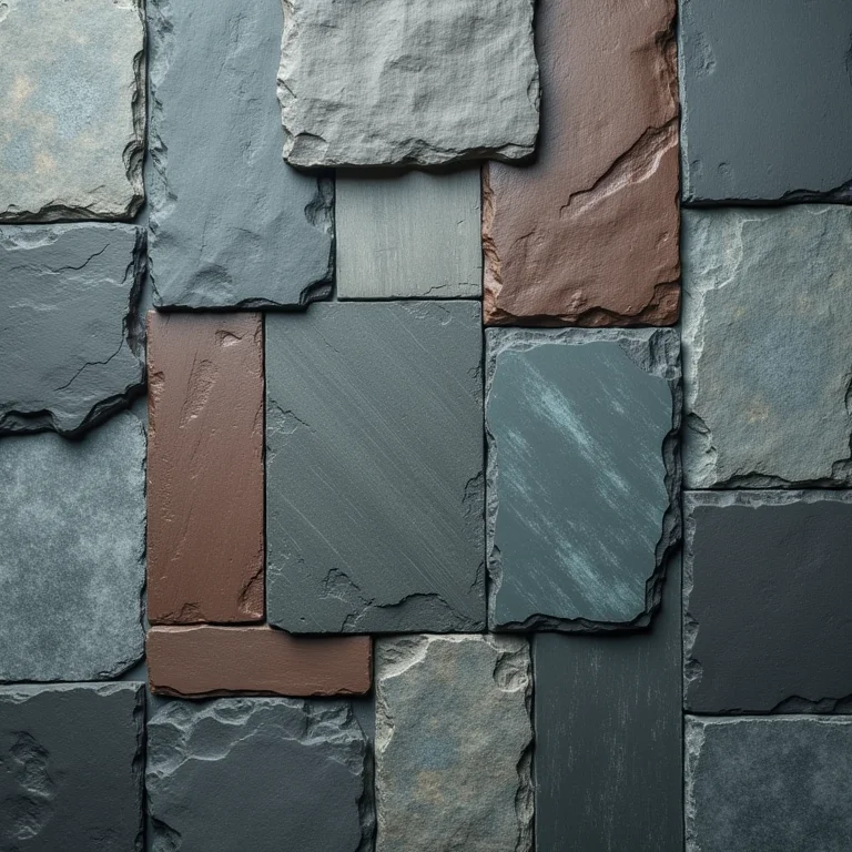 Tipos de ardósia para móveis.