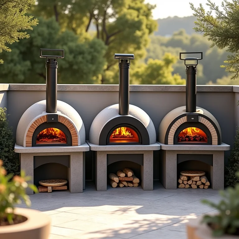 Tipos de forno de pizza para área de lazer.