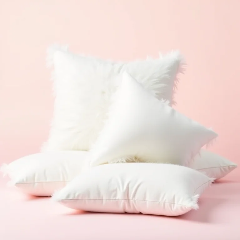Travesseiros de pena e pluma macios