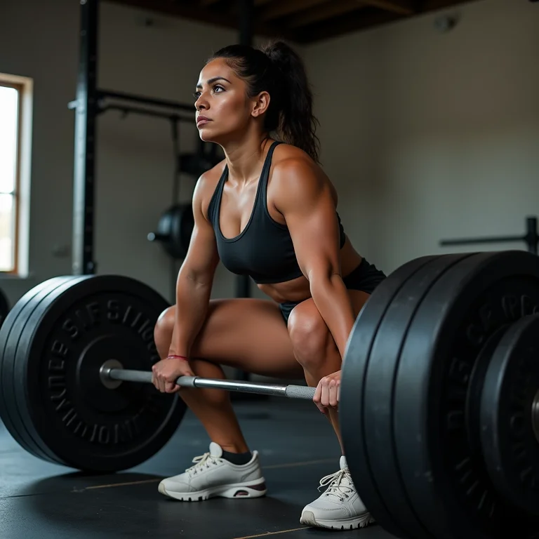 Treino de levantamento terra no powerlifting