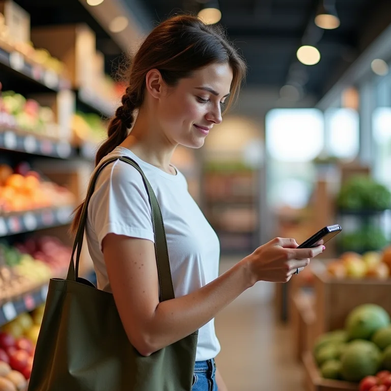 Usando Samsung Pay no supermercado