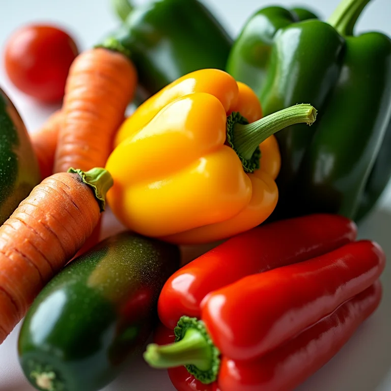 Variedade de legumes frescos