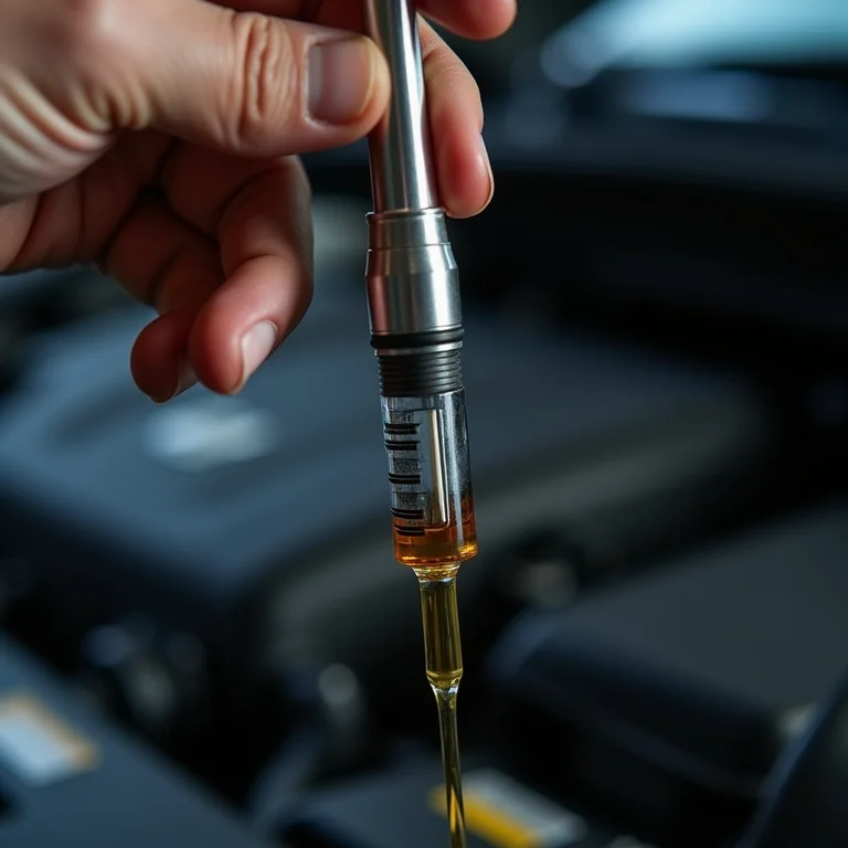 Verificação do nível de óleo do motor