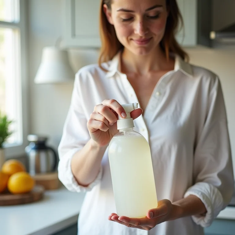 Vinagre branco para limpeza de rejunte