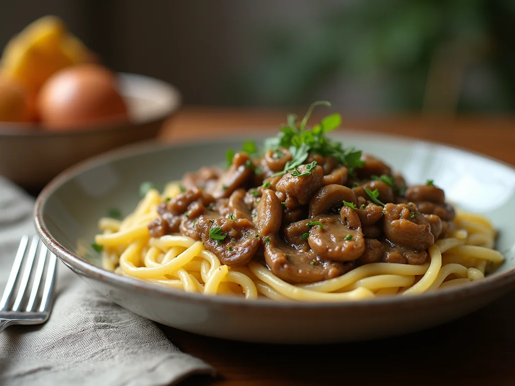 Strogonoff de Cogumelos Vegano: Receita Rápida e Deliciosa Strogonoff de Cogumelos Vegano: Receita Rápida e Deliciosa